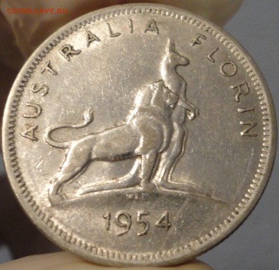 1 флорин 1954 года, серебро, Австралия, до 21.09.15 г. - 1954-1.JPG