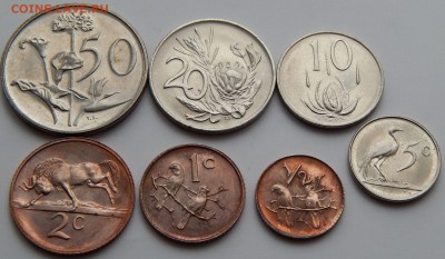 ЮАР, набор из 7 монет 1972-75, до 24.09.15 в 22:00 МСК - 15