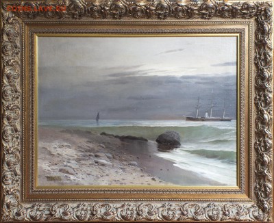 Картина «Морской пейзаж», 1886 г. Оценка. - Лагорио.JPG