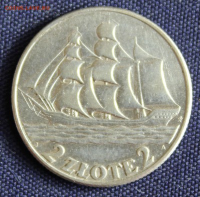 С 1 руб. ПОЛЬША 2 злотых 1936г. КОРАБЛИК  до 25.09. в 22-00 - IMG_7852.JPG