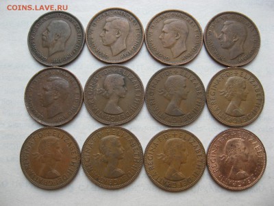14 монет Англии HALF PENNY до 25.09.15 - 8