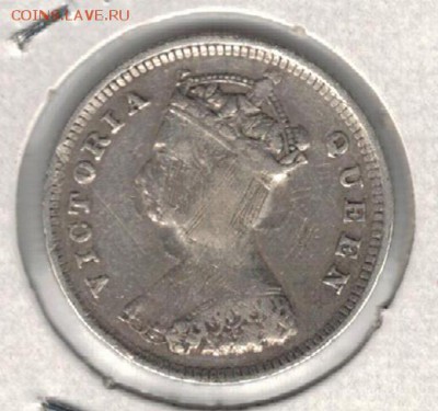 Ag Гонконг 10 центов 1885 до 25.09.15 в 22.00мск (Б272) - 5-г