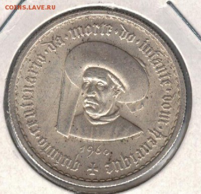 Ag Португалия 5 эскудо 1960 до 24.09.15 в 22.00мск (Б269) - 5-п5