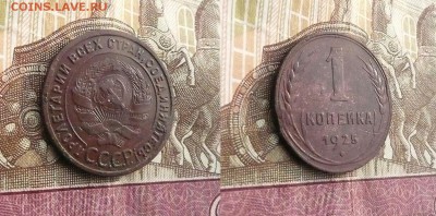 1 копейка 1925 года. До 24.09.2015г. в 22.30 мск . - 34