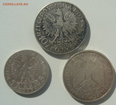 На оценку 5 злоты 1933 г. и 10 злоты 1932 года - P1310838.JPG