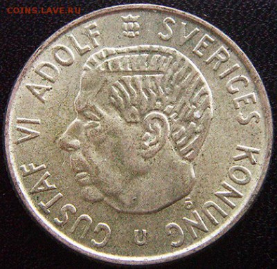 Швеция_2 кроны 1965. Отличное серебро; до 20.09_22.32мск - 10407