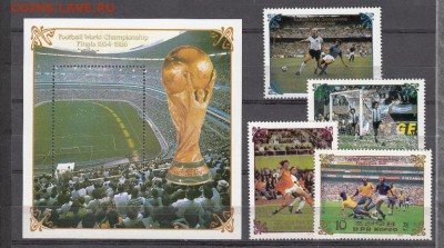 КНДР 1985 футбол 4м+блок - 27