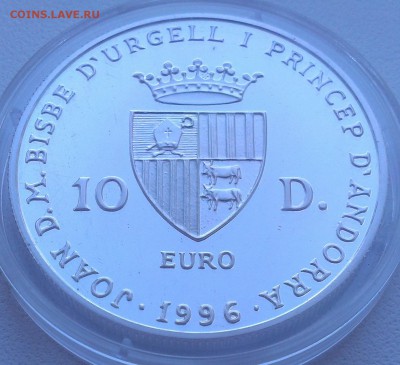 С 200р. Андорра 10 динар 1996 Епископ 26.09 - IMAG2263
