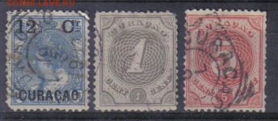 Марки Кюрасао 1889-1902гг до 24.09 22.00мск - Марки Кюрасао 1889-1902гг 9,75 дол