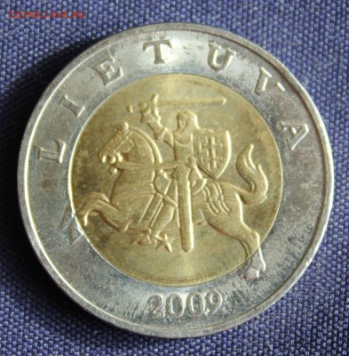С 1 руб. БМ ЛИТВА  5 лит  2009г. КОННЫЙ РЫЦАРЬ до 27.09. - IMG_7827.JPG