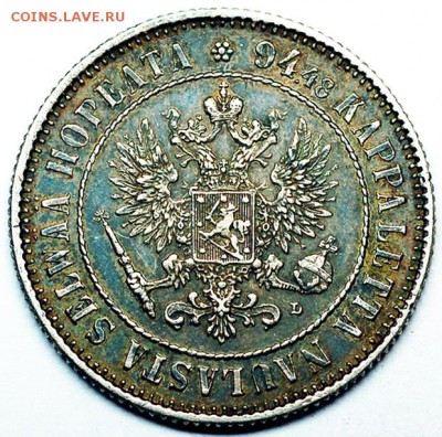 Царская Финляндия_отличная марка 1893; до 21.09_22.20мск - 10326