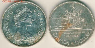 Канада, доллар 1987(2), с 200! - до 22-00мск 23.09 - can-1d-1987