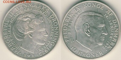 Дания, 10 крон 1972, с 200! - до 22-00мск 23.09 - den-10k-1972