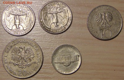 Иностранные монеты Доллар и Поляк 5 штук оценка - DSC02568.JPG