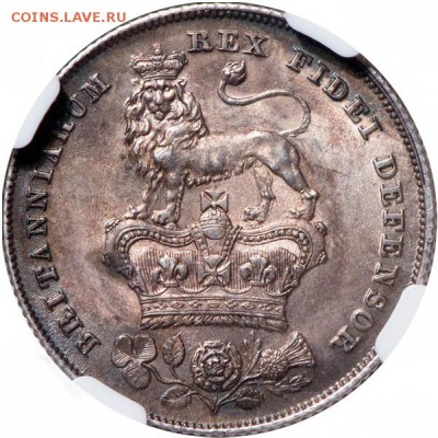 Британия, Шиллинги 1817 и 1826, MS-64 - 2222222