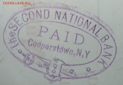 США - чек на 35 долларов 1879 г., гашение-штамп до 28.09 - DSCN0548.JPG