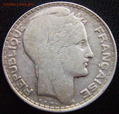 Франция_10 франков 1931. Серебро; до 23.09_22.04мск - 10424