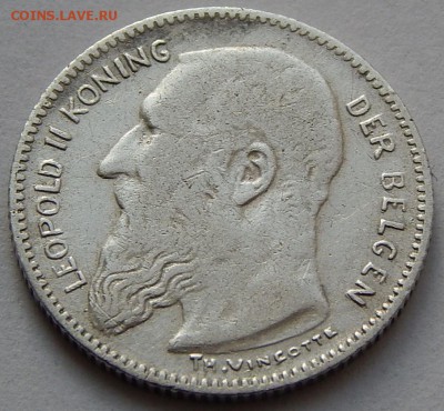 Бельгия 50 сантимов 1909, до 30.09.15 в 22:00 МСК - 3342
