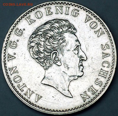Германия. Саксония_отличный талер 1829; до 23.09_22.32мск - 9986