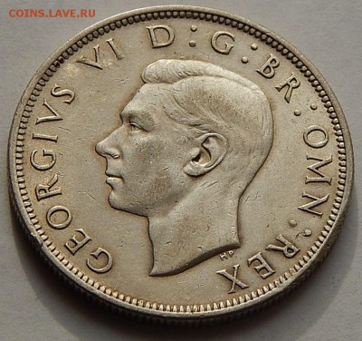2 кроны 1946 Георг VI, до 02.10.15 в 22:00 - 4912