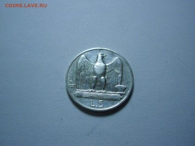 Румыния 1 лея 1914,Люксембург 5фр 1929,Италия 5 лир 1927 - Италия 5 лир 1927.JPG