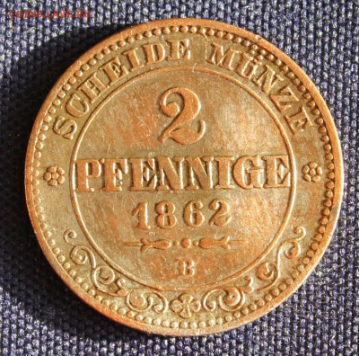 С 1 руб. САКСОНИЯ 2 пфеннига 1862г. до 1.10.15г. в 22-00 - IMG_7911.JPG