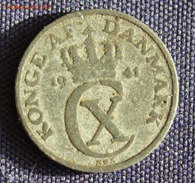 С 1 руб. ДАНИЯ 1 эре 1941г. ОККУПАЦИЯ ЦИНК до 1.10.15г. в 22 - IMG_7902.JPG