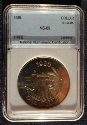 С 1 руб. БЕРМУДА 1 доллар 1985г. КОРАБЛЬ В СЛАБЕ до 1.10. - IMG_7943.JPG