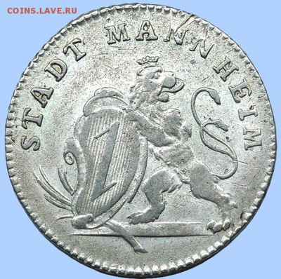 Германия. Пфальц-Мангейм_памятный дукат 1792; до 26.09_22.04 - 10010