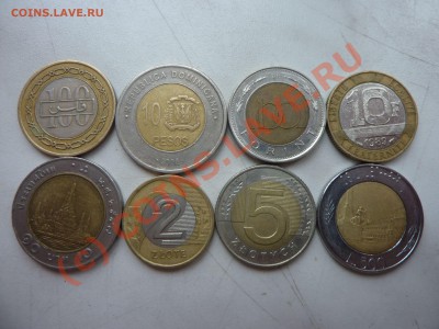 Биметаллические иностранные  монеты-8 штук до 24.08. в 22-00 - P1030039_picnik