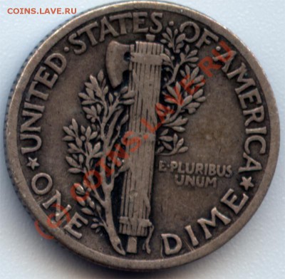 ONE DIME 1939 год США, серебро,до 27 августа 13.00 - 1939_2