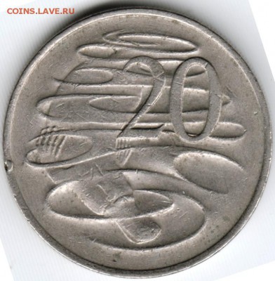 20 центов 1976 г. Утконос Австралия до 03.10. в 24.00 - Scan-150926-0058