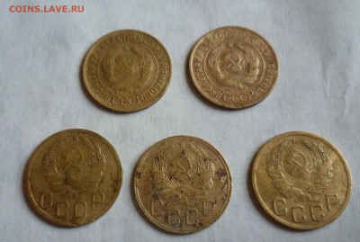 3 коп 1935год.5штук Нов и Стар с 300руб. до 1.10.15г в 22-00 - 3-35-5-2