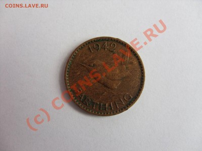 куплю монеты с изображением животных(предпочтение слон) - 1 фартинг GB 1942 - 1.JPG
