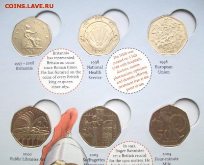 Великобритания набор 50-пенсов 16 шт в альбоме до 04.10 - 100_1765.JPG