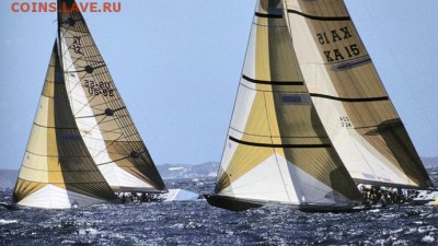Монеты с Корабликами - Stars & Stripes VS Kookaburra - 1987 America's Cup