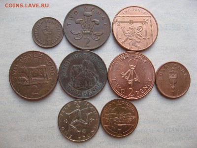 9 монет Англии(с колониями) до 04.10.15 - 9