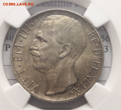 Италия 10 Лир 1928 *FERT*, MS-63 - 2