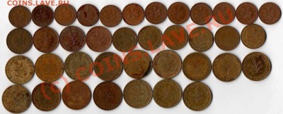 Лот пфеннигов 38 шт.до 27.08.10 22.00 мск - image