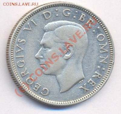 Великобритания  2 шиллинга. 1939 г.До 23.08.10 г. 20-00 МСК. - 2 шиллинга