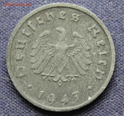 С руб. ГЕРМАНИЯ под СОЮЗНИКАМИ 10 пфеннигов 1947г. до 5.10. - IMG_7970.JPG