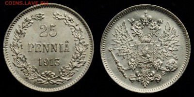 25 пенни 1913г. UNC ---01-10-15 в 22-00--- - Фины_аук_5