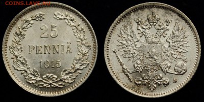 25 пенни 1915г. UNC ---01-10-15 в 22-00--- - Фины_аук_6