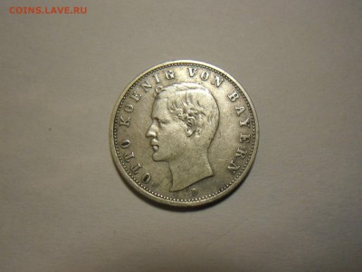 Румыния 250 лей 1941,Бавария 2 марки 1905,Британия пол кроны - Бавария 2 марки.JPG