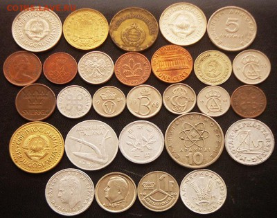 57 разных зарубежных монет (см. описание); до 30.09_22.00мск - 4