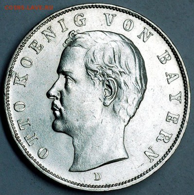 Германия. Бавария_3 марки 1911. Отличное серебро; 1.10_22.16 - 10465