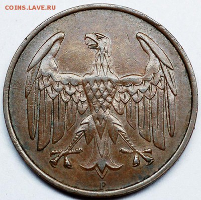 Германия_4 рейхспфеннига 1932(F). Качество; до 01.10_22.18мс - 10462