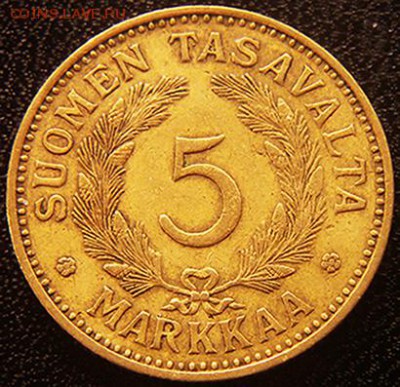 Финляндия_5 марок 1937. Качество; до 01.10_22.20мск - 10473