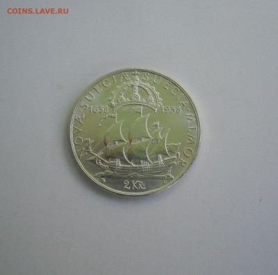 Дания,Швеция,Норвегия, 2 кроны по списку. в UNC - швеция 2 кр корабль-1.JPG