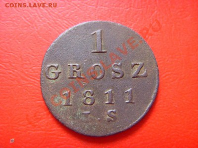 Старая Польша 1 грош 1811 и 1814 на оценку. - LPIC7749.JPG